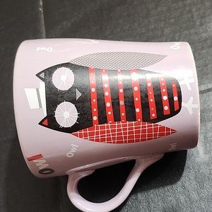 Purple Mug with Black,Red,Gray Owl 🦉, Top Hat, Unique!